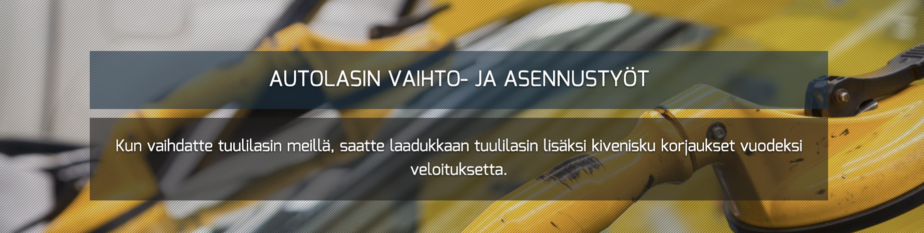 Kuva autohuoltoliikkeestä Turun Autolasi Oy Turku